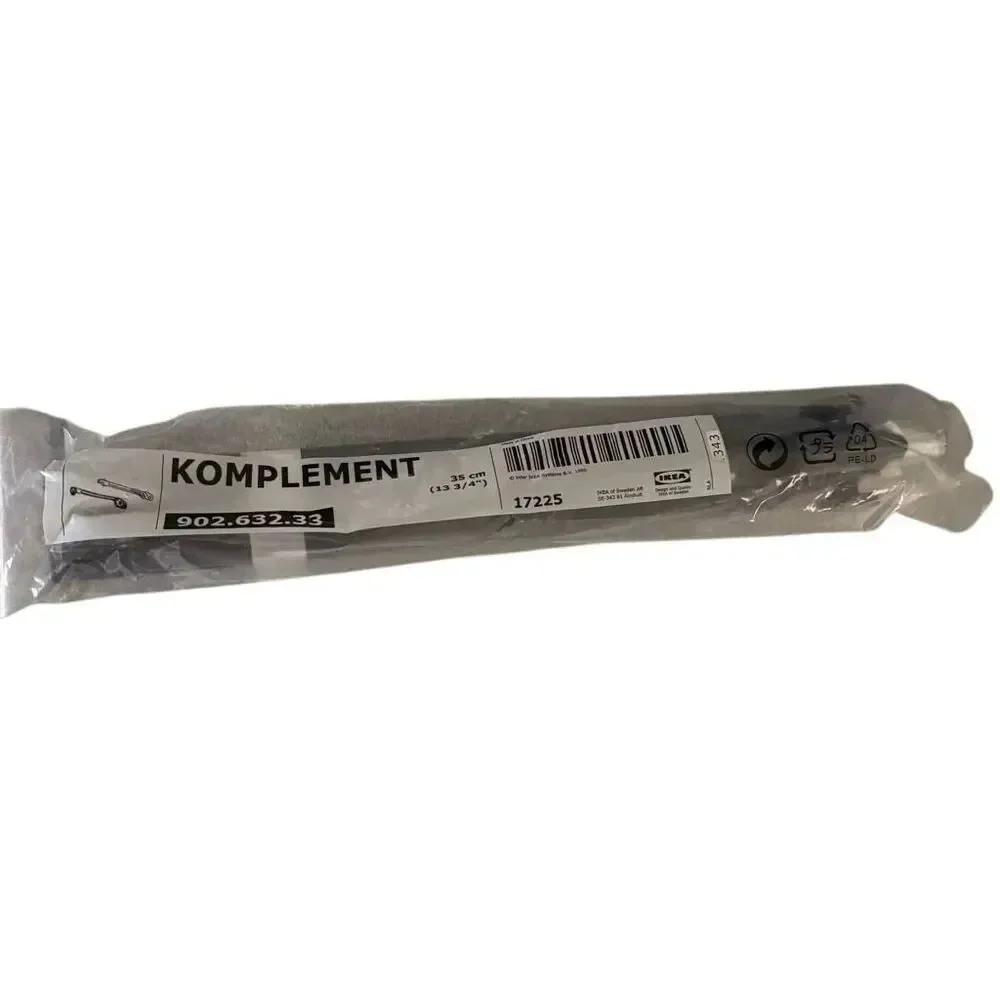 IKEA Komplement Black Pull-Out Rail For Baskets 13 3/4” 002.632.33 *New*